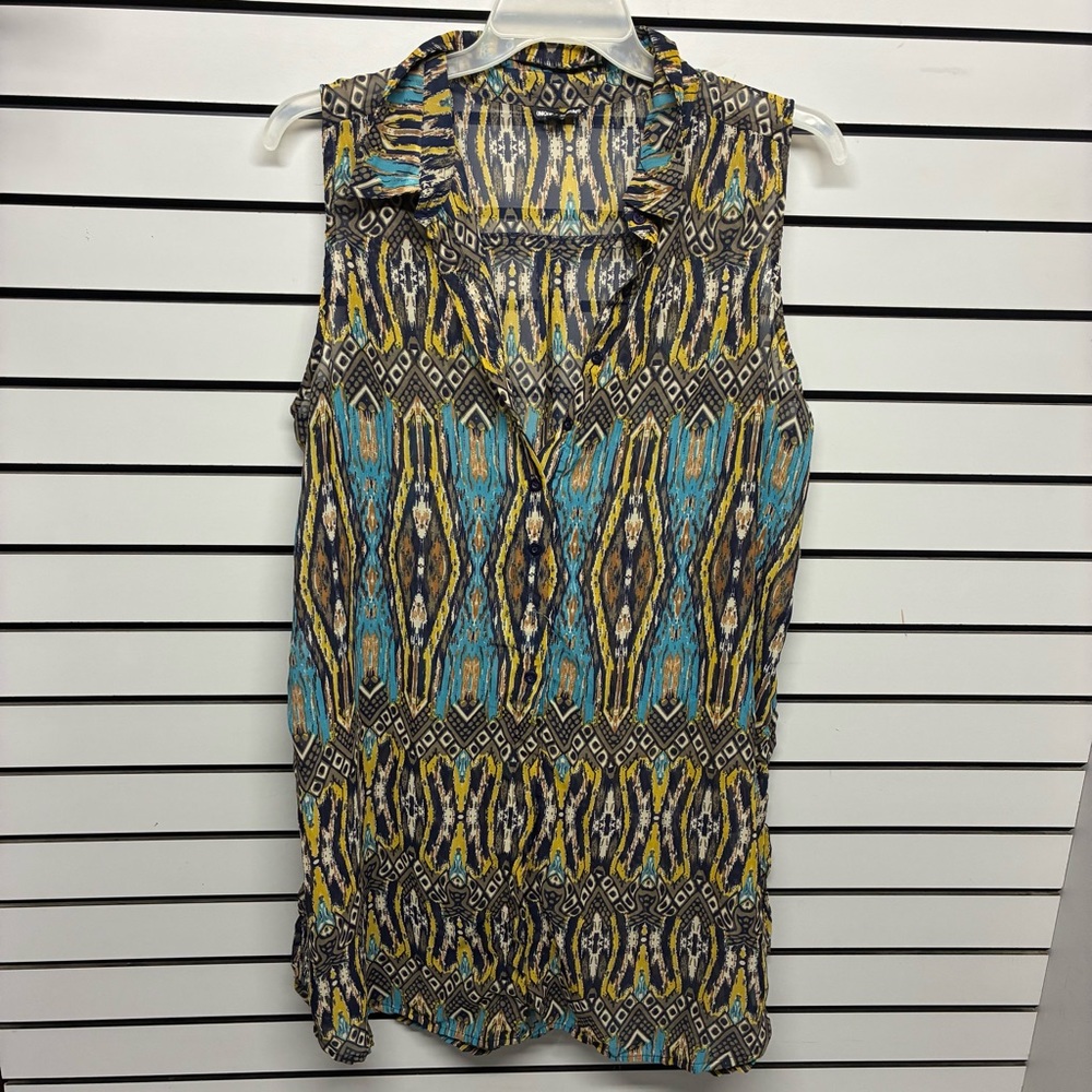 Unique Spectrum Multicolor Sleeveless Blouse